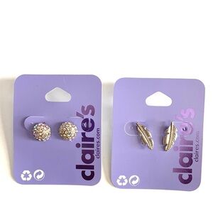 Claire’s Lot of (2) pairs of‎ earrings, NWT
- In Original Sealed Packaging.